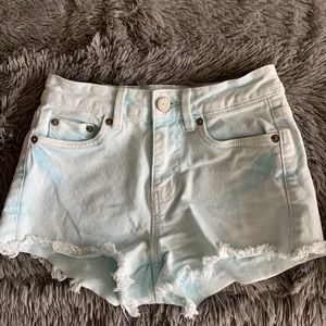 Aeropostale high waisted shortie denim cut off 000